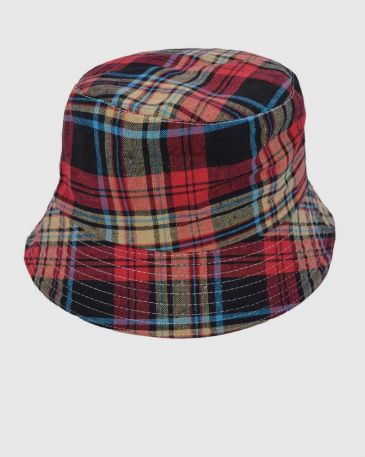 red-checked-bucket-hat