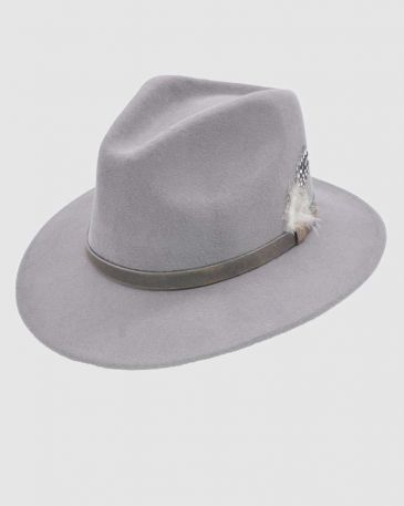 grey-handmade-fedora-hat-wool-felt