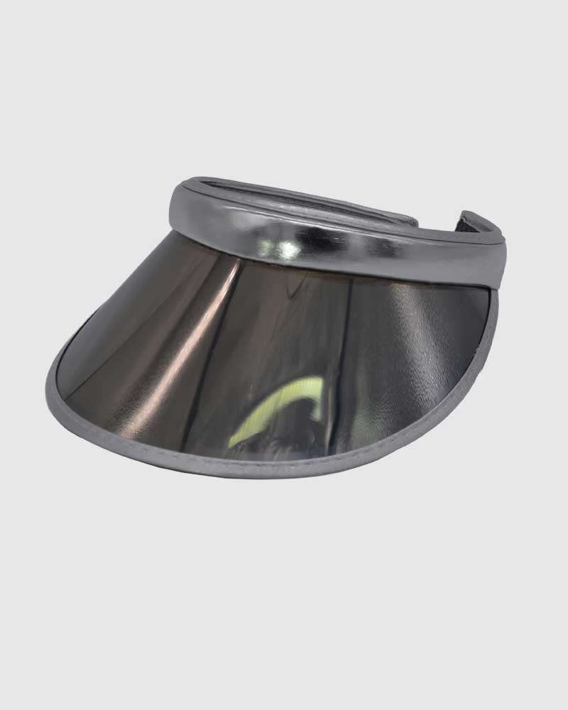 iHATS Visor Sun Caps low Crown reflective Hats -Silver