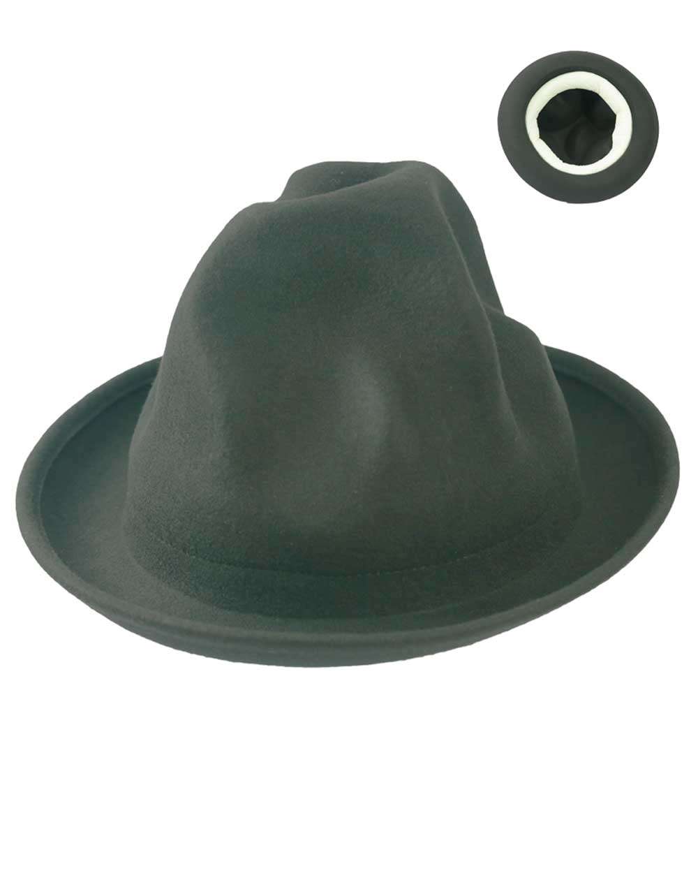Oversized Mountain Hat Odd Shaped- Black