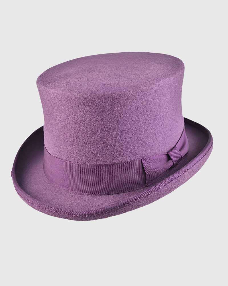 Purple Handmade Top Hat- Wool Felt