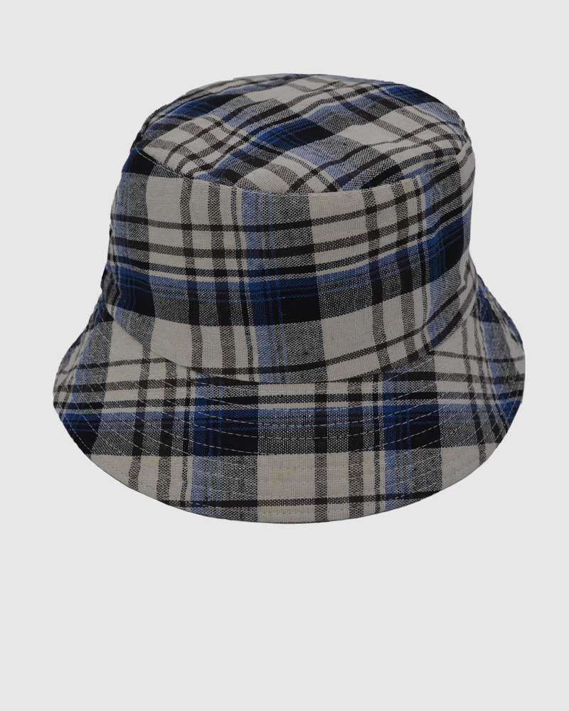 Checked Bucket Hat