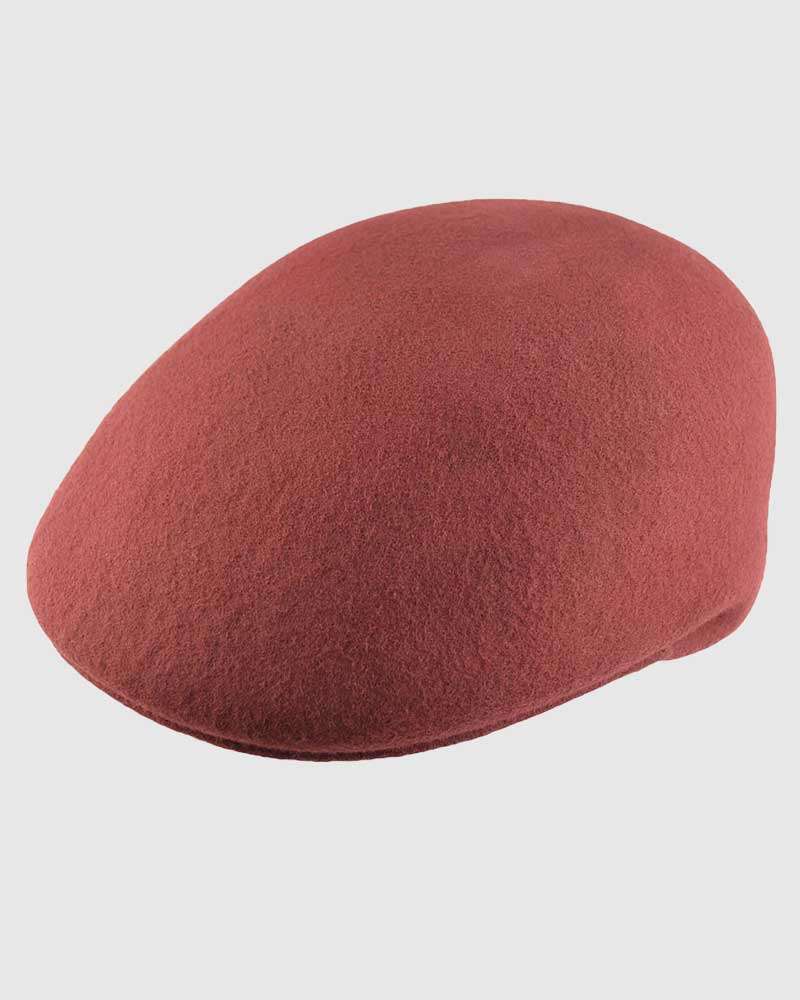 Flat Ascot Hat -Burgundy