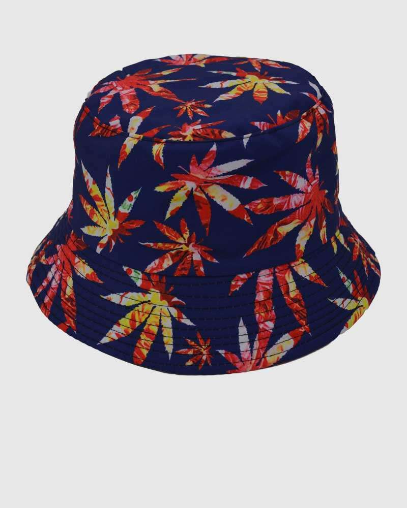 Leaves Bucket Hat - Blue