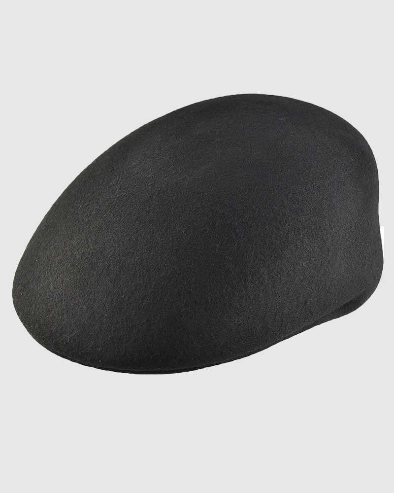 Flat Ascot Hat -Black