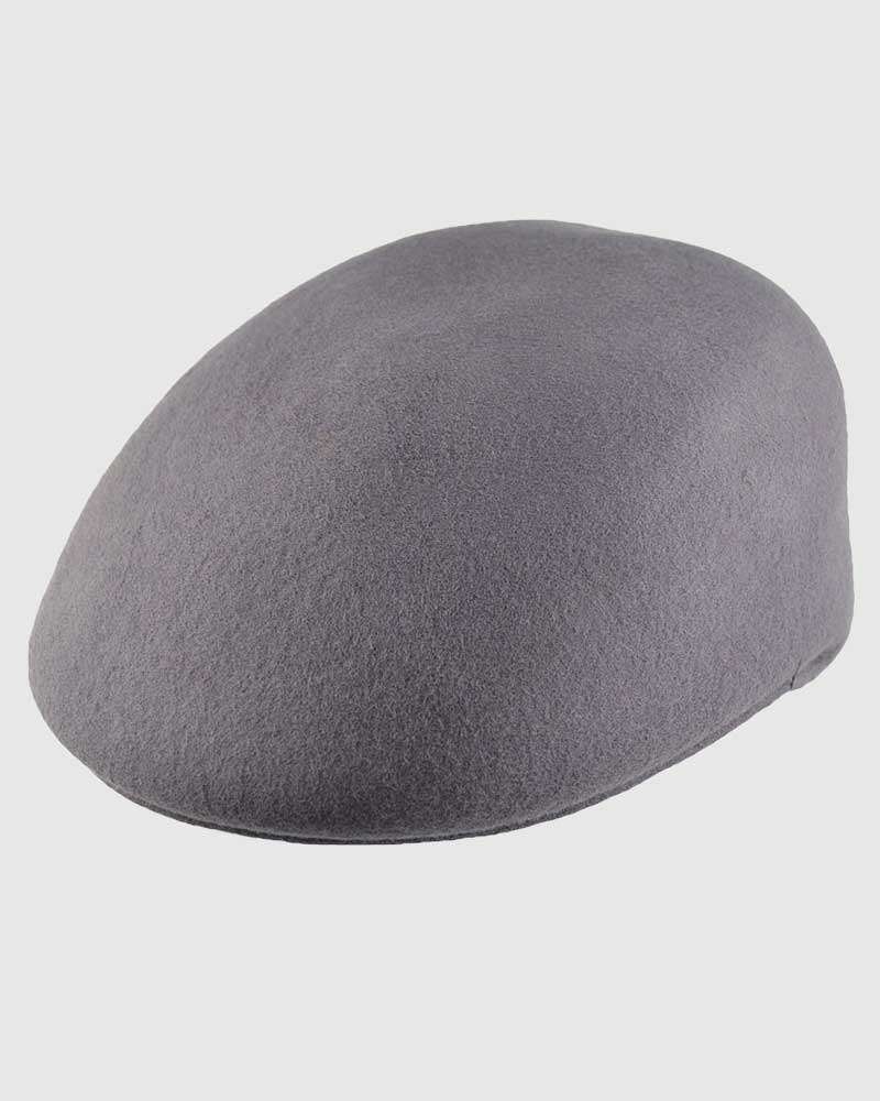 Flat Ascot Hat -Grey