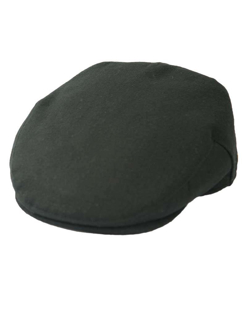Classic Wool Flat Cap- Black